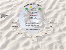 Tablet Screenshot of bhangazi-lodge.com